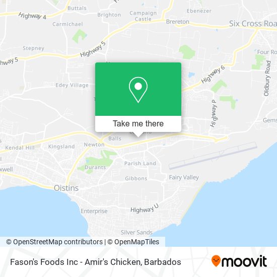 Fason's Foods Inc - Amir's Chicken map