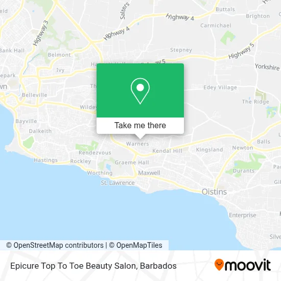 Epicure Top To Toe Beauty Salon map