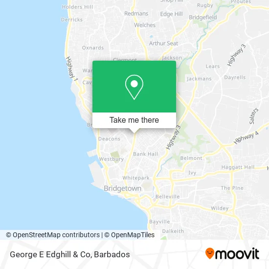 George E Edghill & Co map