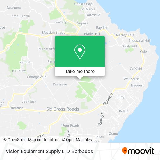 Vision Equipment Supply LTD map