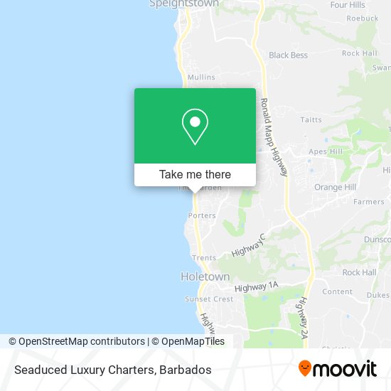 Seaduced Luxury Charters map