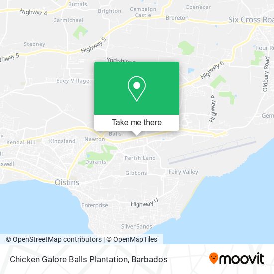 Chicken Galore Balls Plantation map