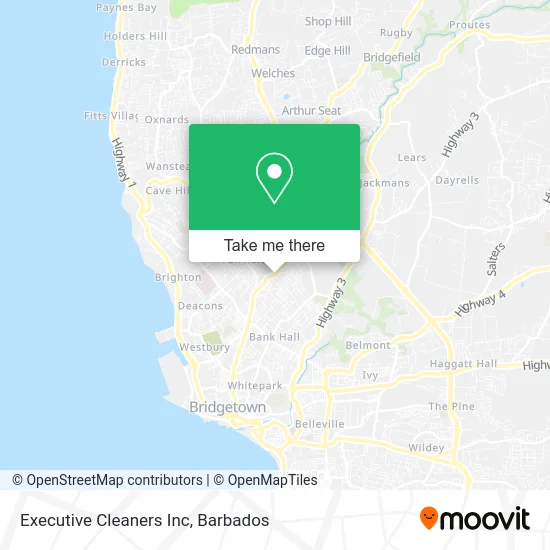 Executive Cleaners Inc map