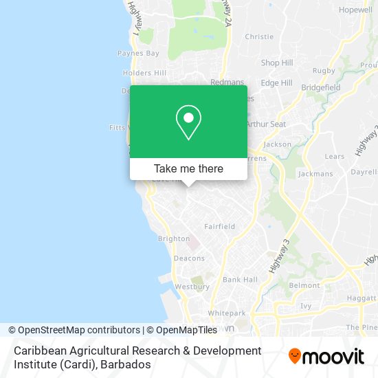 Caribbean Agricultural Research & Development Institute (Cardi) map