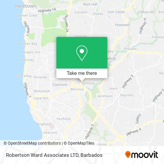 Robertson Ward Associates LTD map