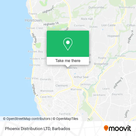 Phoenix Distribution LTD map