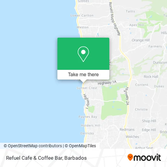 Refuel Cafe & Coffee Bar map