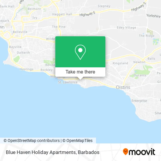 Blue Haven Holiday Apartments map