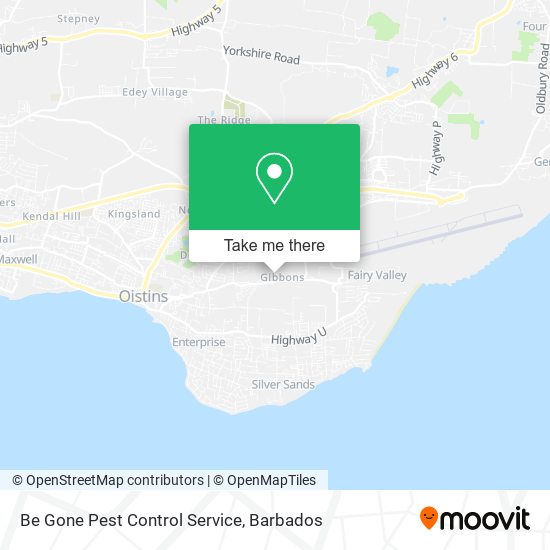 Be Gone Pest Control Service map