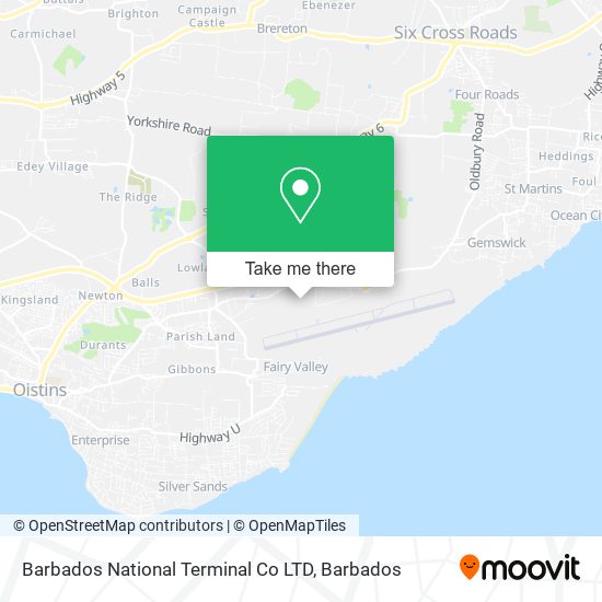 Barbados National Terminal Co LTD map