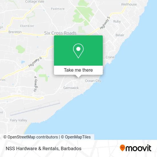 NSS Hardware & Rentals map