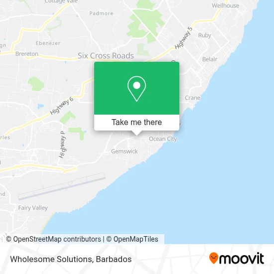 Wholesome Solutions map