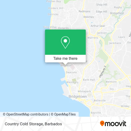 Country Cold Storage map