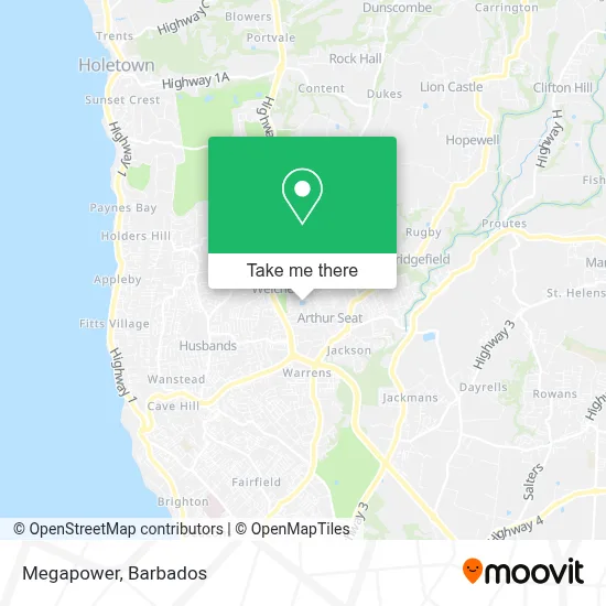 Megapower map