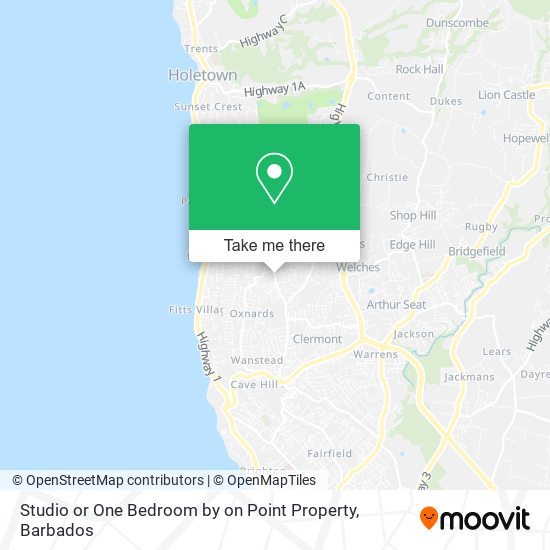Studio or One Bedroom by on Point Property map