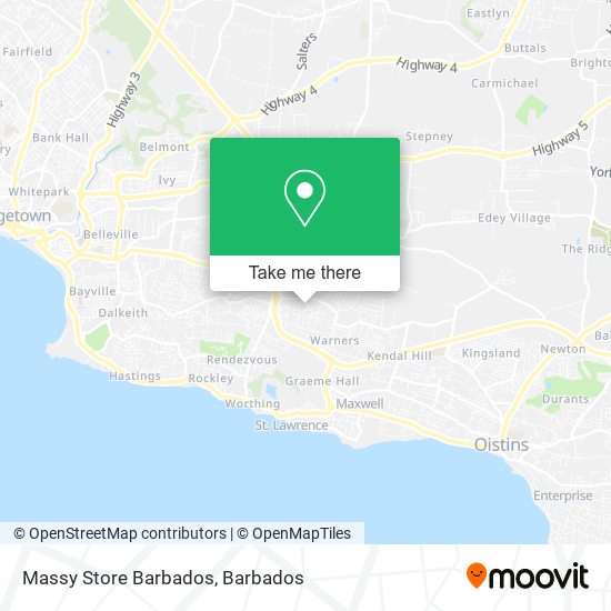 Massy Store Barbados map