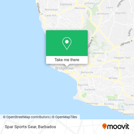 Spar Sports Gear map