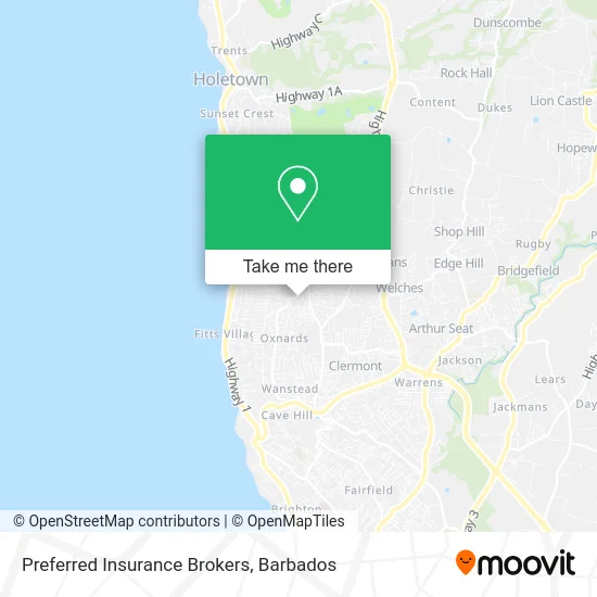Preferred Insurance Brokers map
