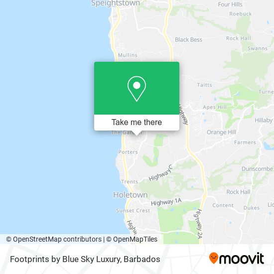 Footprints by Blue Sky Luxury map