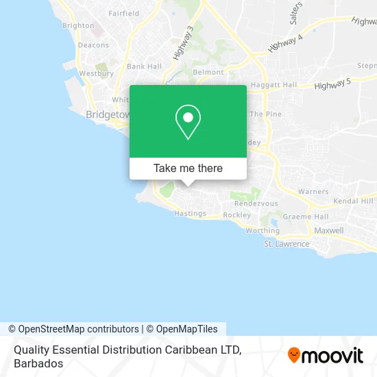 Quality Essential Distribution Caribbean LTD map