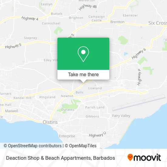 Deaction Shop & Beach Appartments map