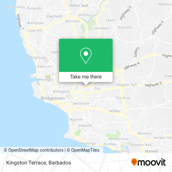 Kingston Terrace map