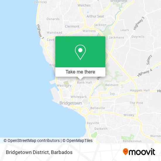 Bridgetown District map
