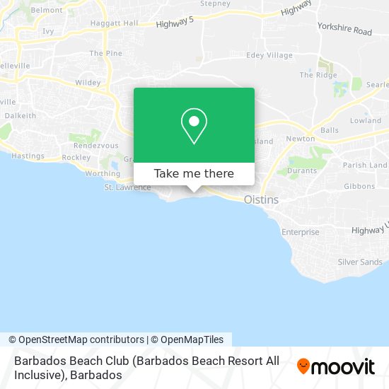 Barbados Beach Club (Barbados Beach Resort All Inclusive) map