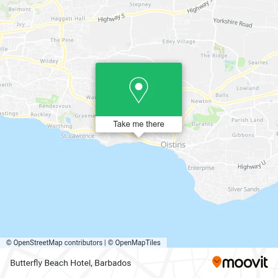Butterfly Beach Hotel map