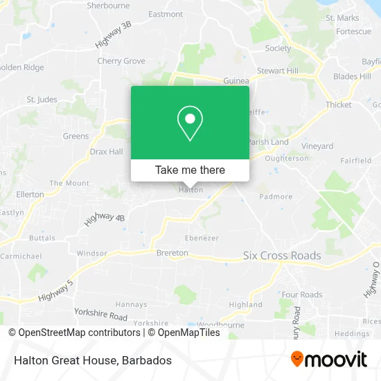 Halton Great House map