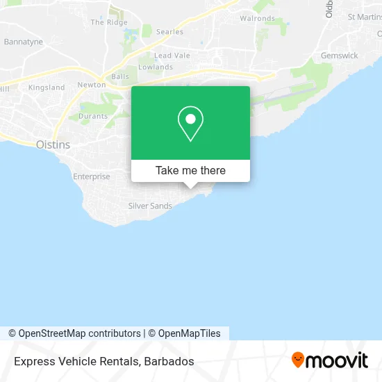 Express Vehicle Rentals map