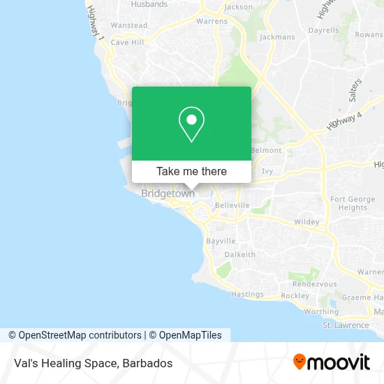 Val's Healing Space map