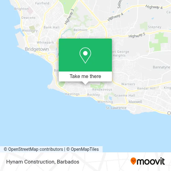 Hynam Construction map