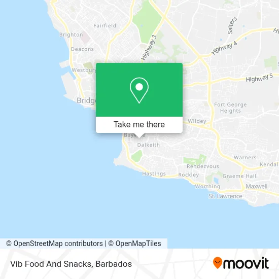 Vib Food And Snacks map