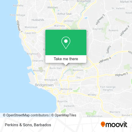 Perkins & Sons map