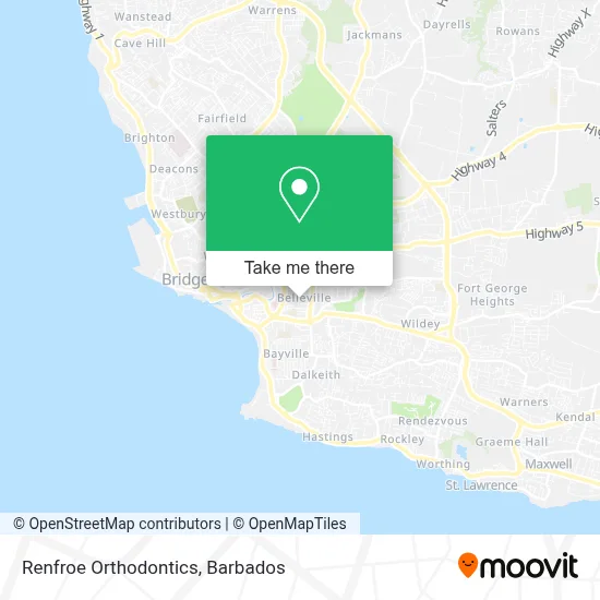 Renfroe Orthodontics map