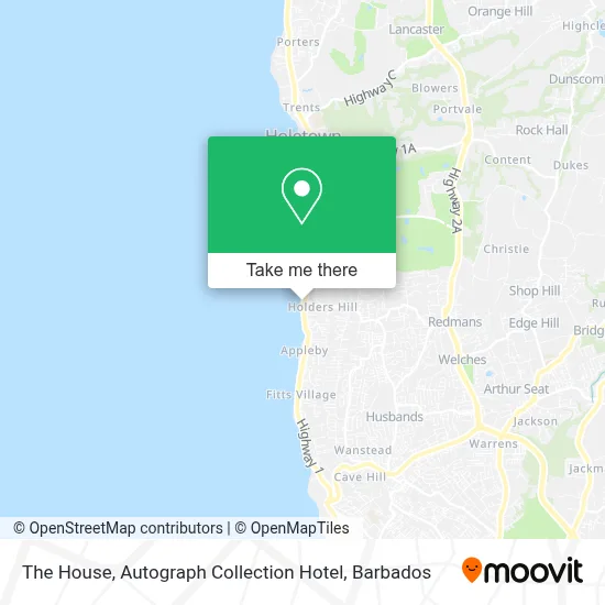 The House, Autograph Collection Hotel map