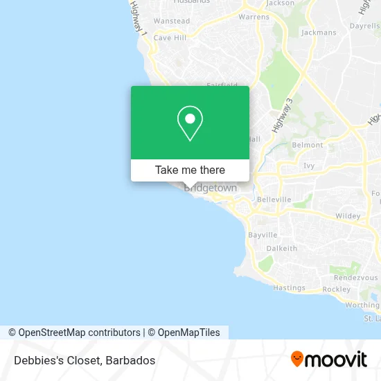 Debbies's Closet map