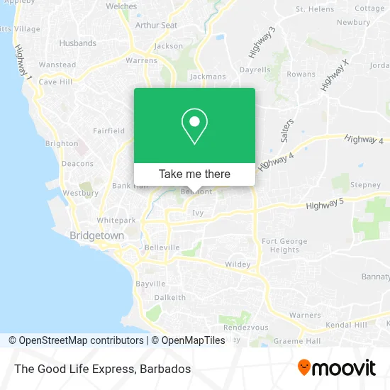 The Good Life Express map