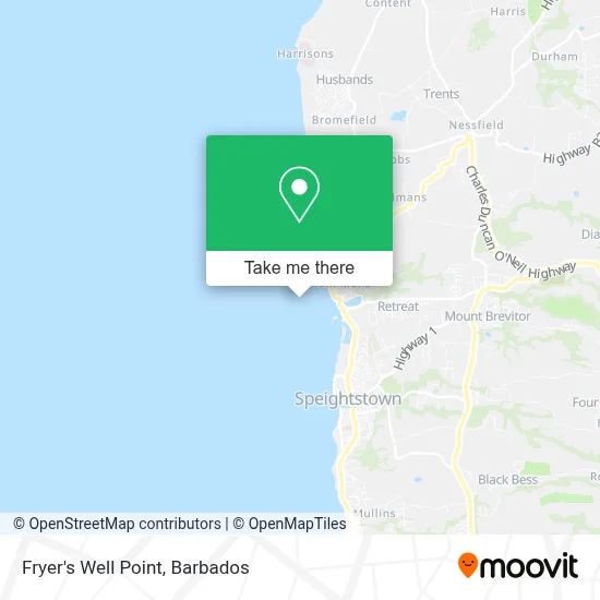 Fryer's Well Point map