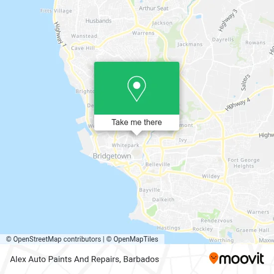 Alex Auto Paints And Repairs map