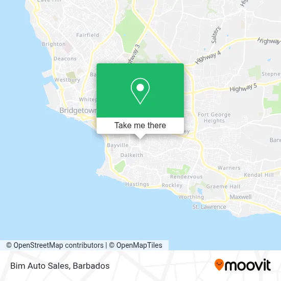 Bim Auto Sales map