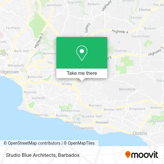 Studio Blue Architects map