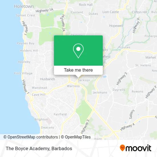 The Boyce Academy map