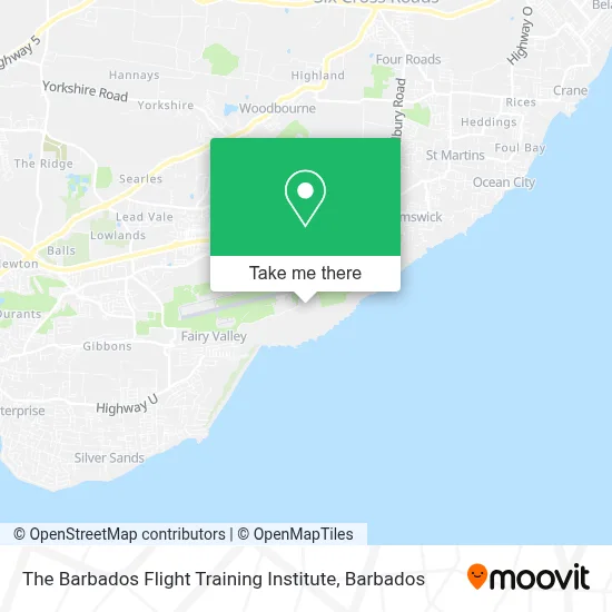The Barbados Flight Training Institute map