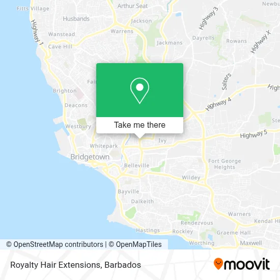 Royalty Hair Extensions map