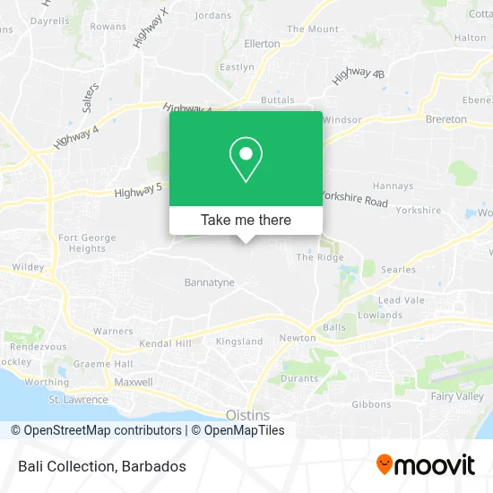 Bali Collection map