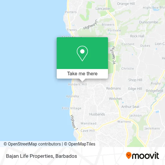 Bajan Life Properties map