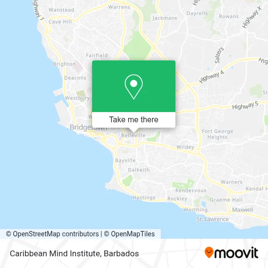 Caribbean Mind Institute map