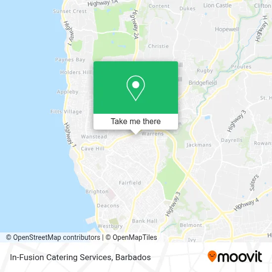 In-Fusion Catering Services map
